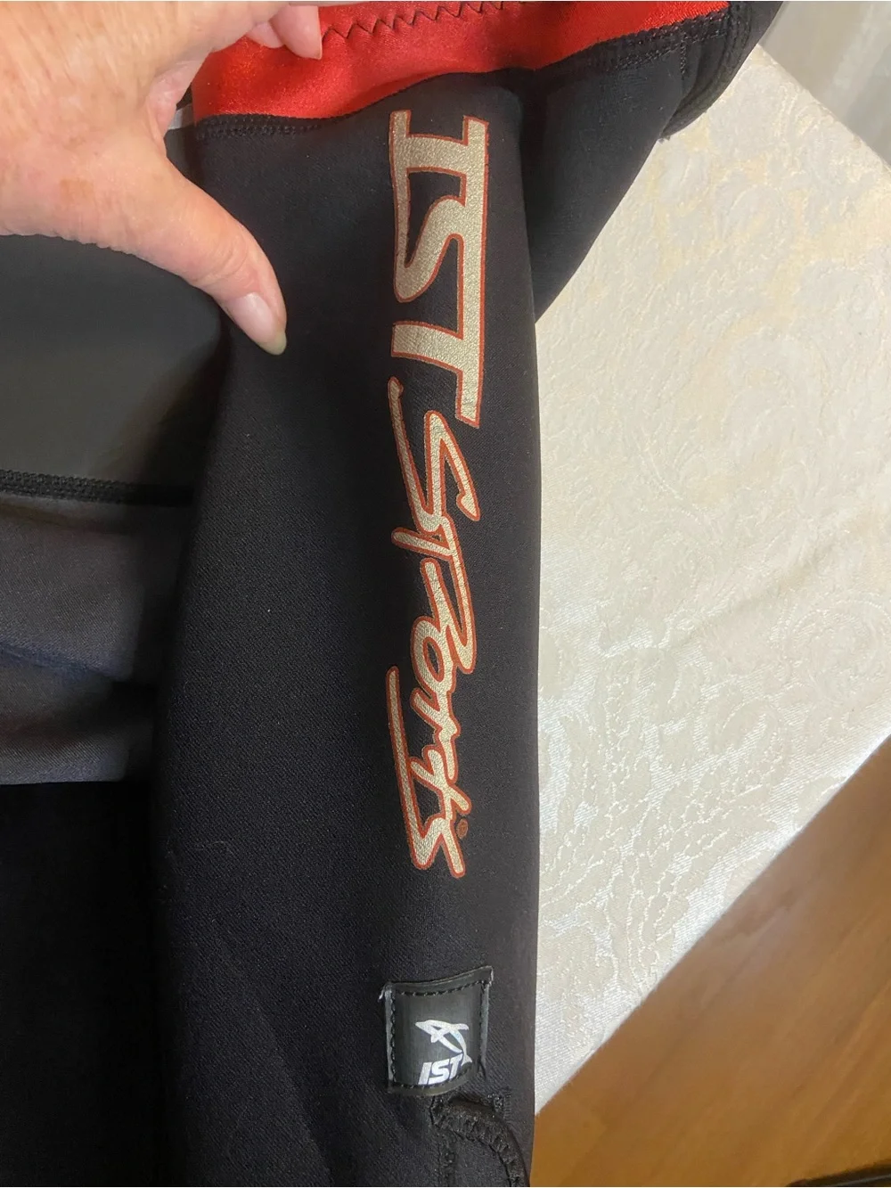 Shorty Springsuit Wetsuit Women's Swim Rashguard - Black & Red